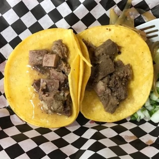Lengua Taco (Beef Tongue).